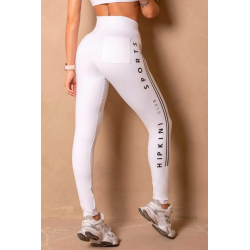 White Enjoy the Moment Leggings