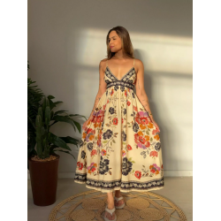 Flor de Fita Midi Dress